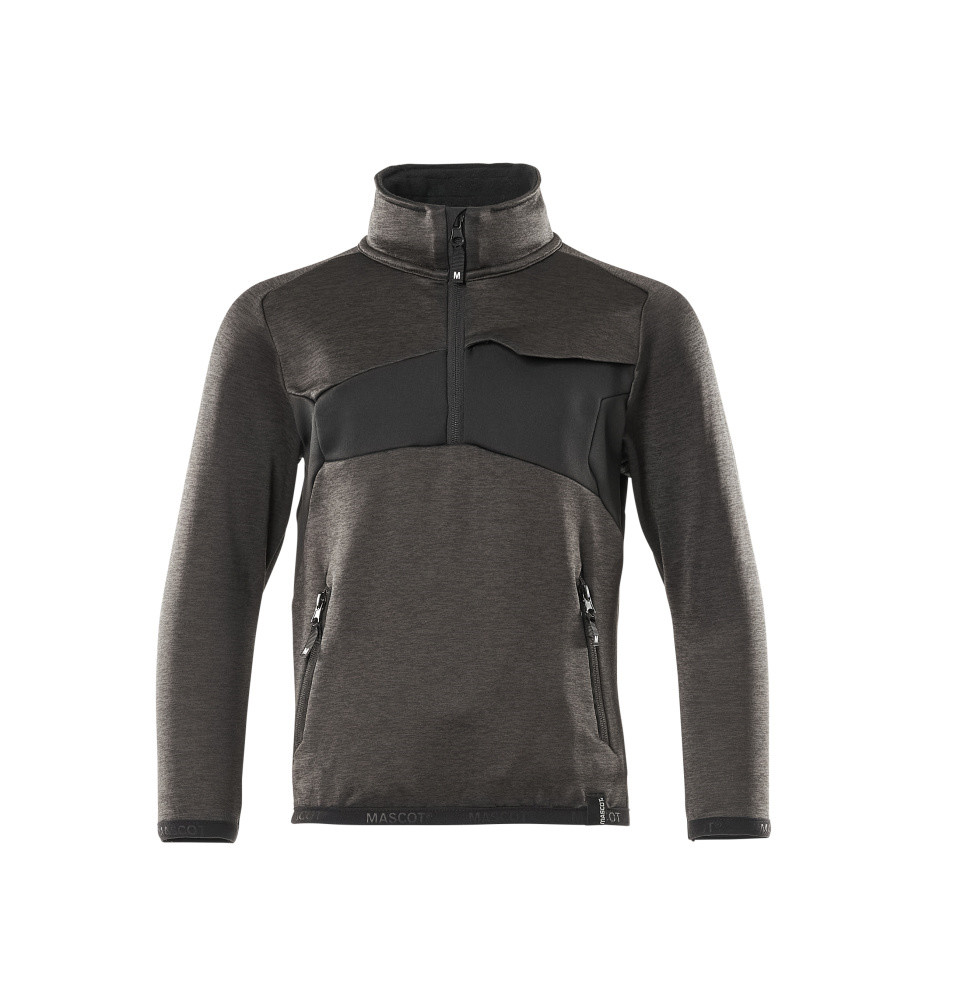 Mascot fleecetrøje til børn (Mørk Antracit/Sort, 104)