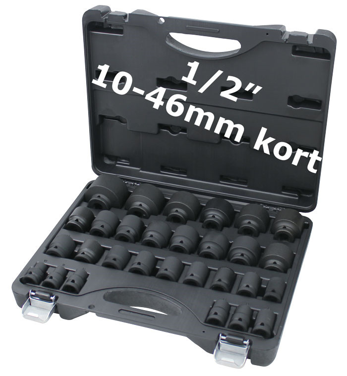 Bato 1/2 " Krafttopsæt 10 46 Mm Korte