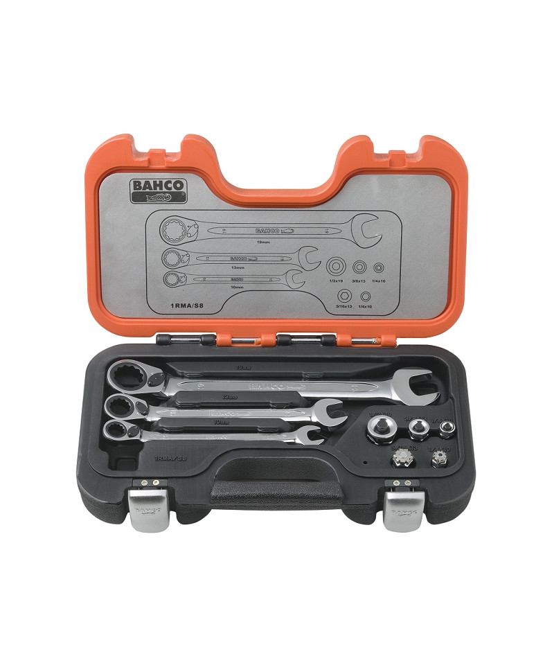 Bahco Adaptersæt Med Ringskraldenøgler / Gaffelnøgler billede