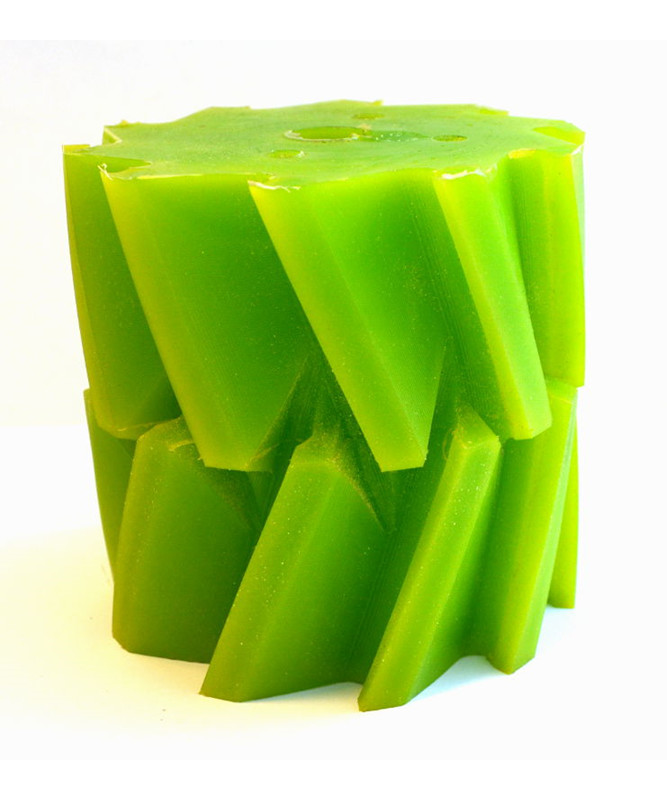 Skraberulle 100 mm grøn 10 tands