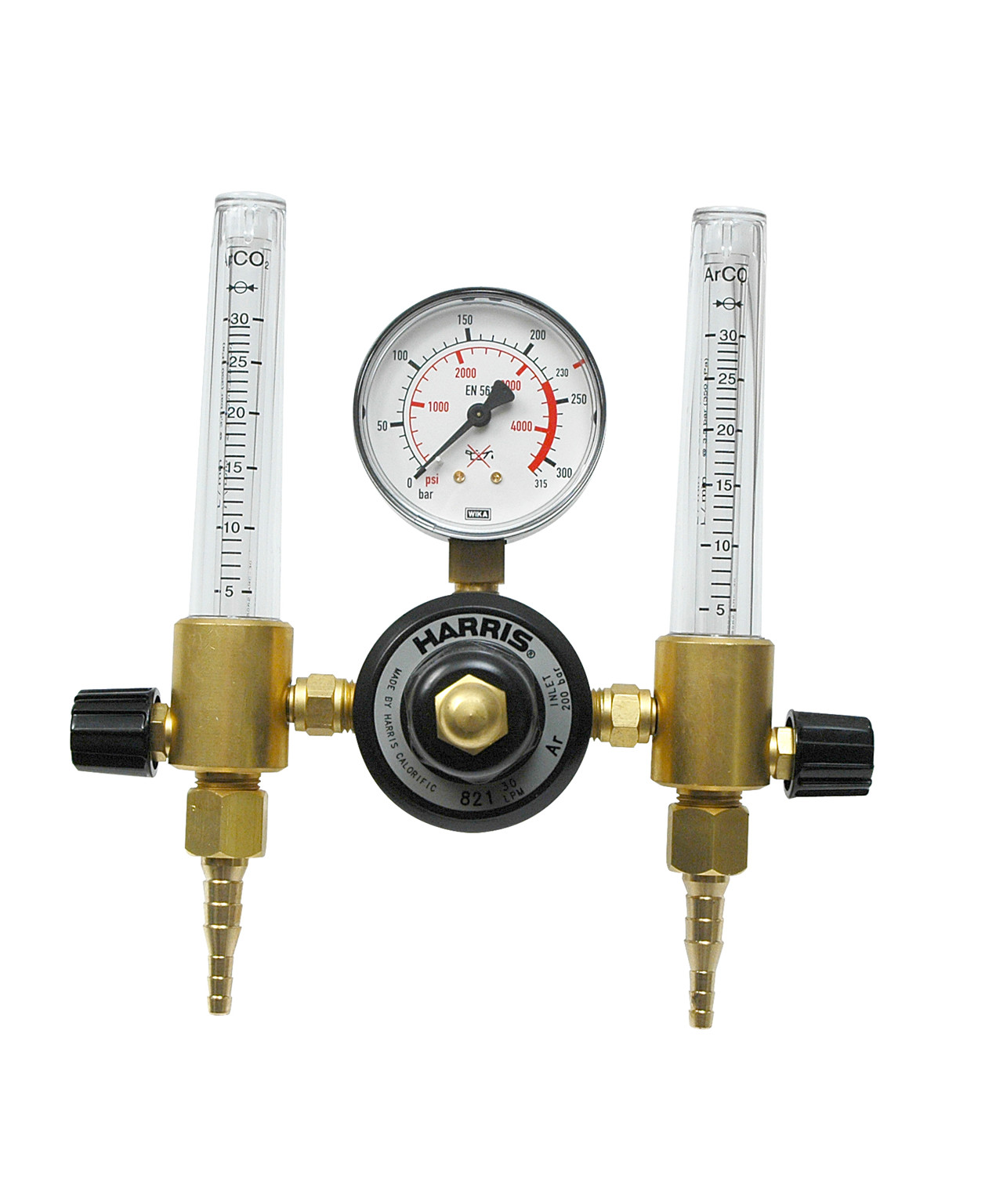 Harris 801-30 l/m reduktionsventil - argon med dobbelt flowmeter
