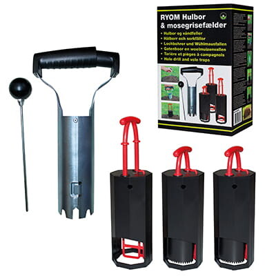 Ryom Mosegrisefælde Inkl. Hulbor - 3 stk billede