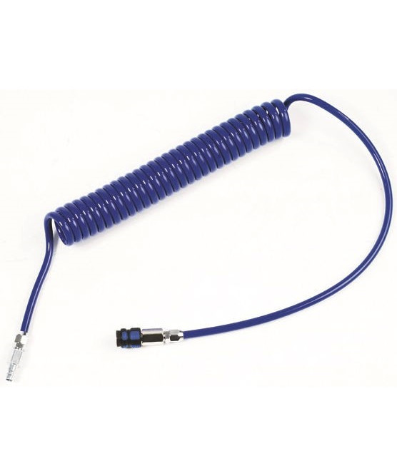 Flowconcept blå spiralslange 7,5 m / Ø10 mm 1/4 kobling/nippel serie 1625 billede