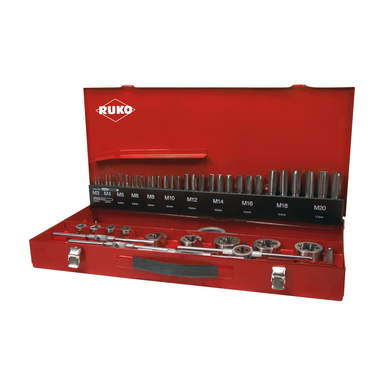 Gevindværktøjssæt 54 dele M3-20