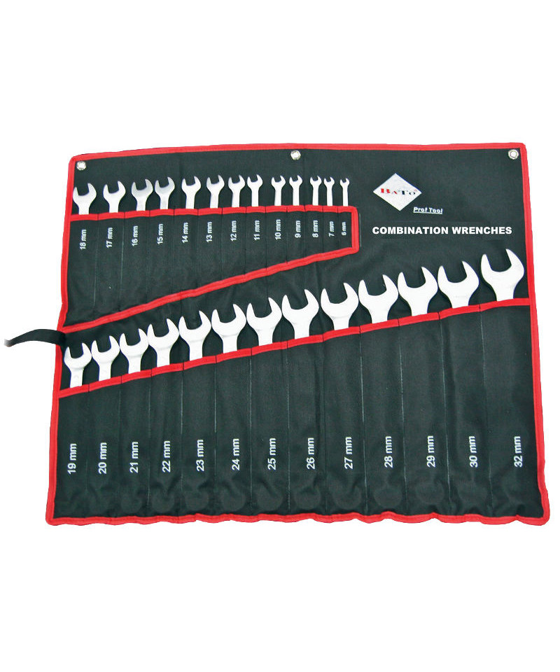 BATO Ringgaffelnøglesæt 6-32mm. 26 dele.