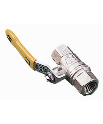 Kuglehane til gas m/ 3/4" indv. gevind