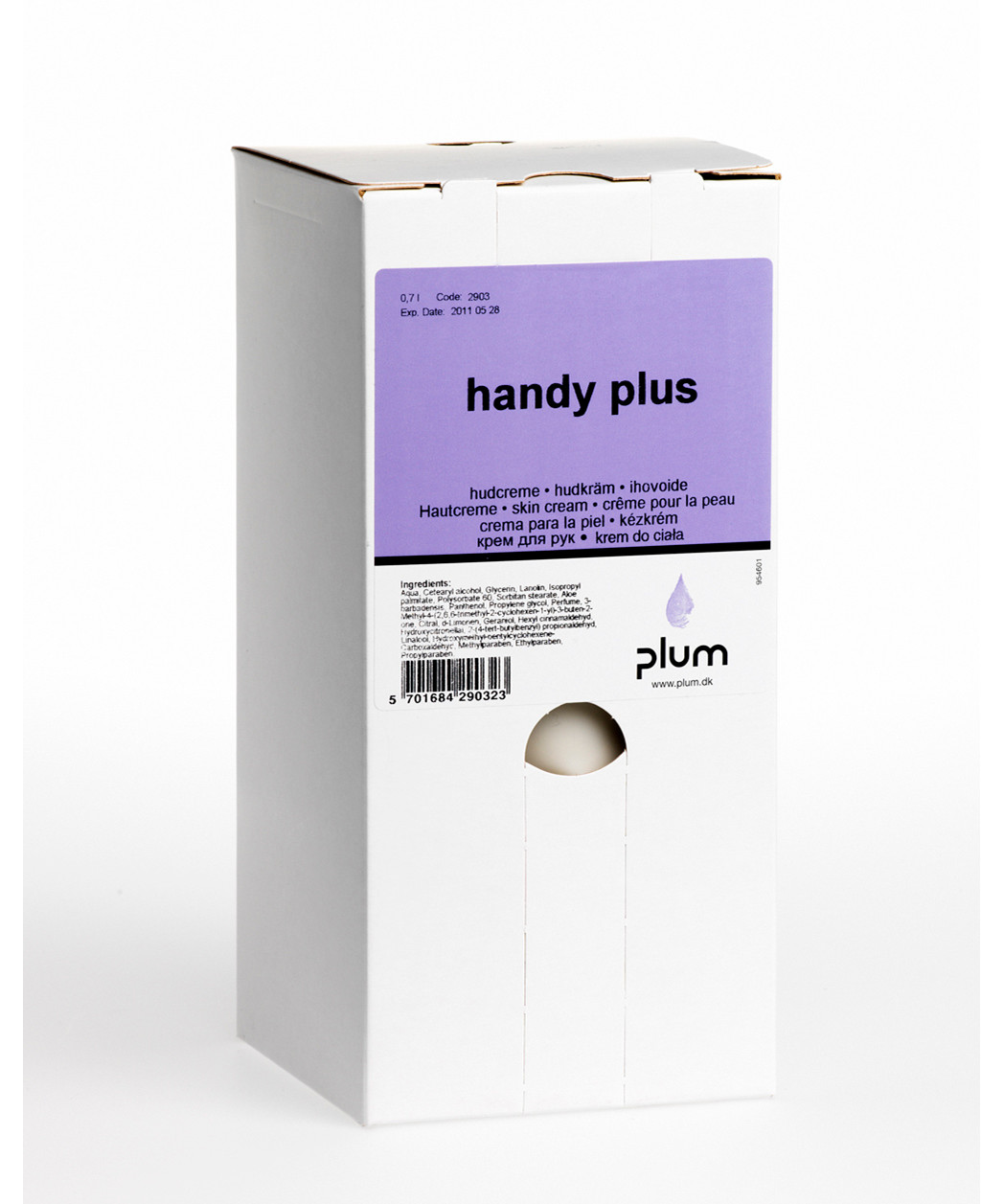 Se MP Handy Plus Plejecreme 8 x 0,7 ltr Multiplum System hos Specialbutikken