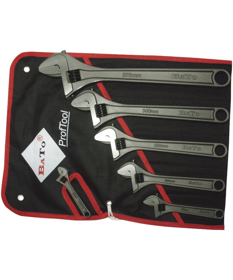 BaTo skiftenøglesæt m/ 4", 6", 8" 10", 12" og 15"