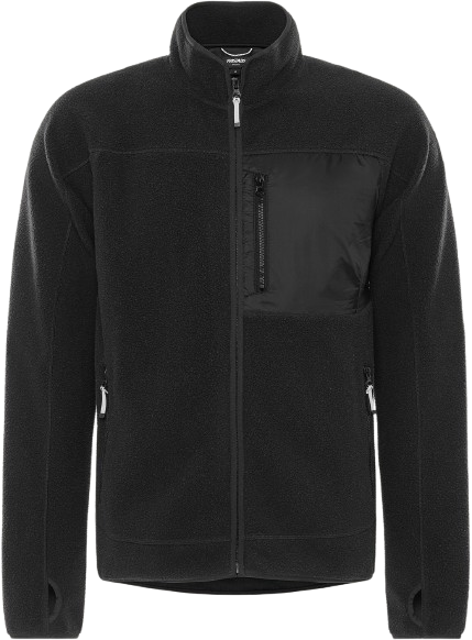 Kansas Argon fleecejakke med mikro-pilefor 300524 - Sort / S | Jakker | Herre | Jakker