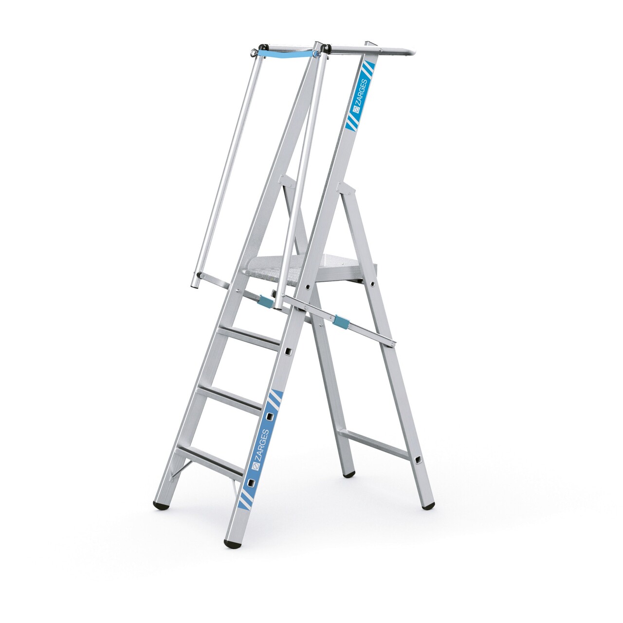 Trappestige m/platform+gelænder Z600 ZAP 4 trin
