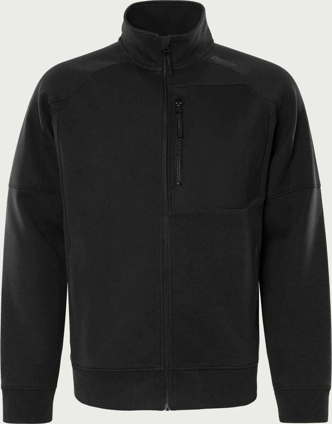 Kansas/Fristads Sweatshirt Jakke 7830 GKI (Sort, 2XL)