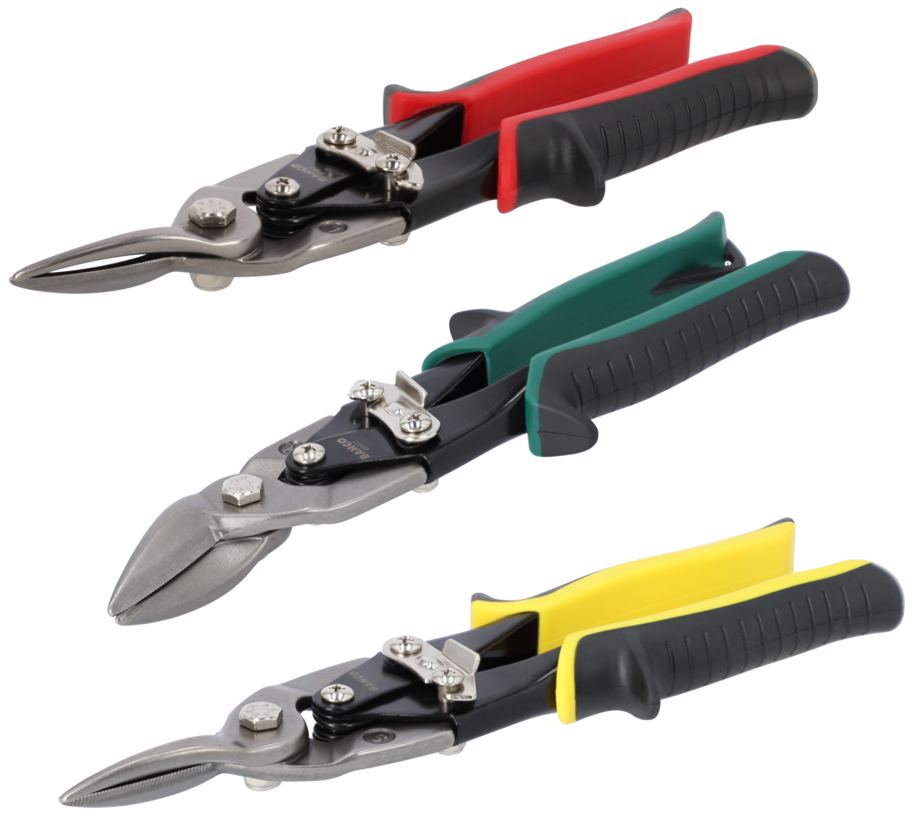 Bahco Pladesaks i sæt med 3 dele