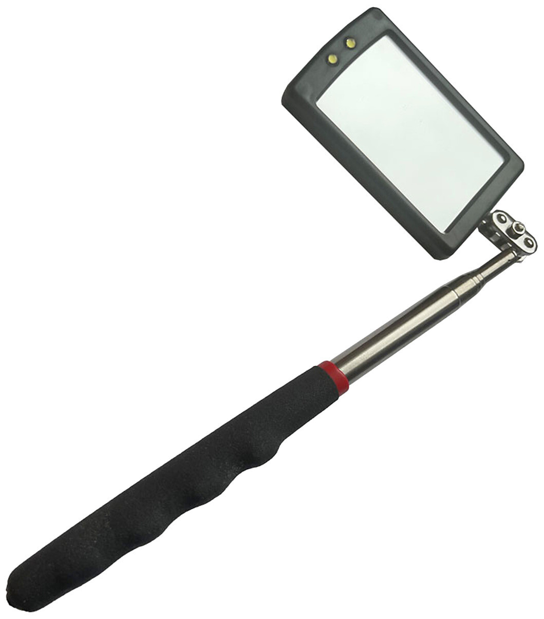 BaTo Teleskopspejl m/ Lys Firkant 52 x 83mm