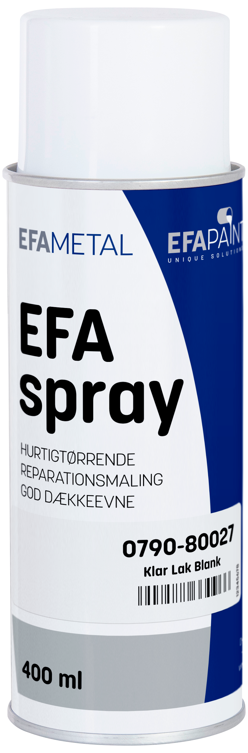 EFAspray Spraymaling Klar Blank Lak 0,4L