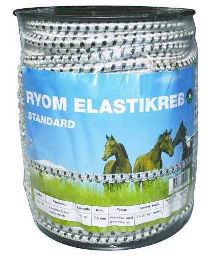 Ryom elastikreb Ø7,5 mm - 50 m billede