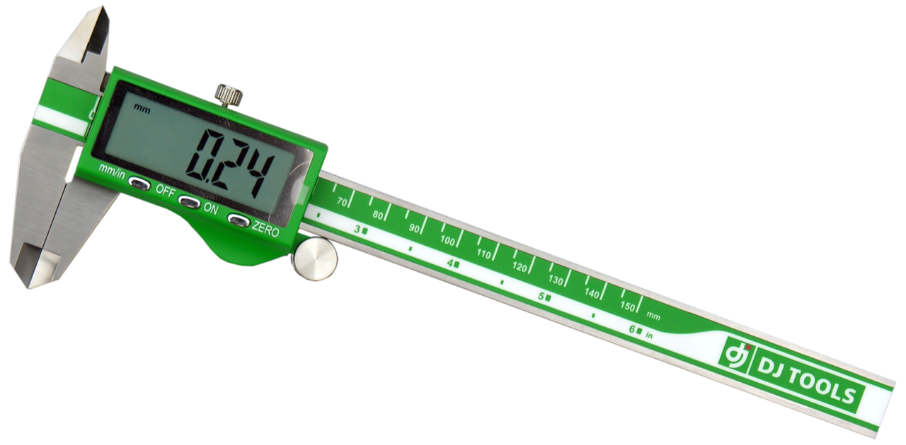 DJ TOOLS digital skydelære 0-150Ã0,01mm, 12mm tal