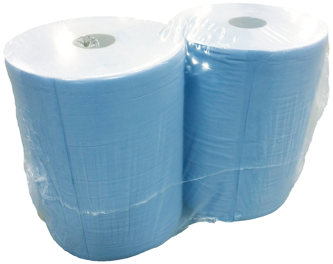NOVIPRO værkstedsrulle 2-pak. - Industripapir blå 2-lags, 37cm x 360m / 1000 ark pr. rl.