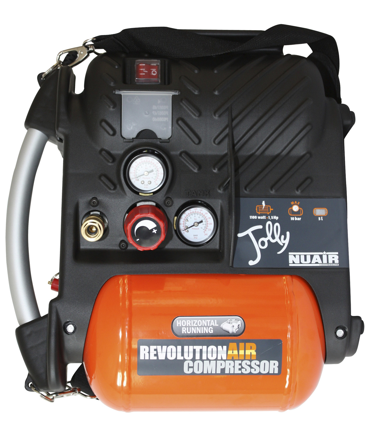 Bærbar kompressor 1,5 HK billede