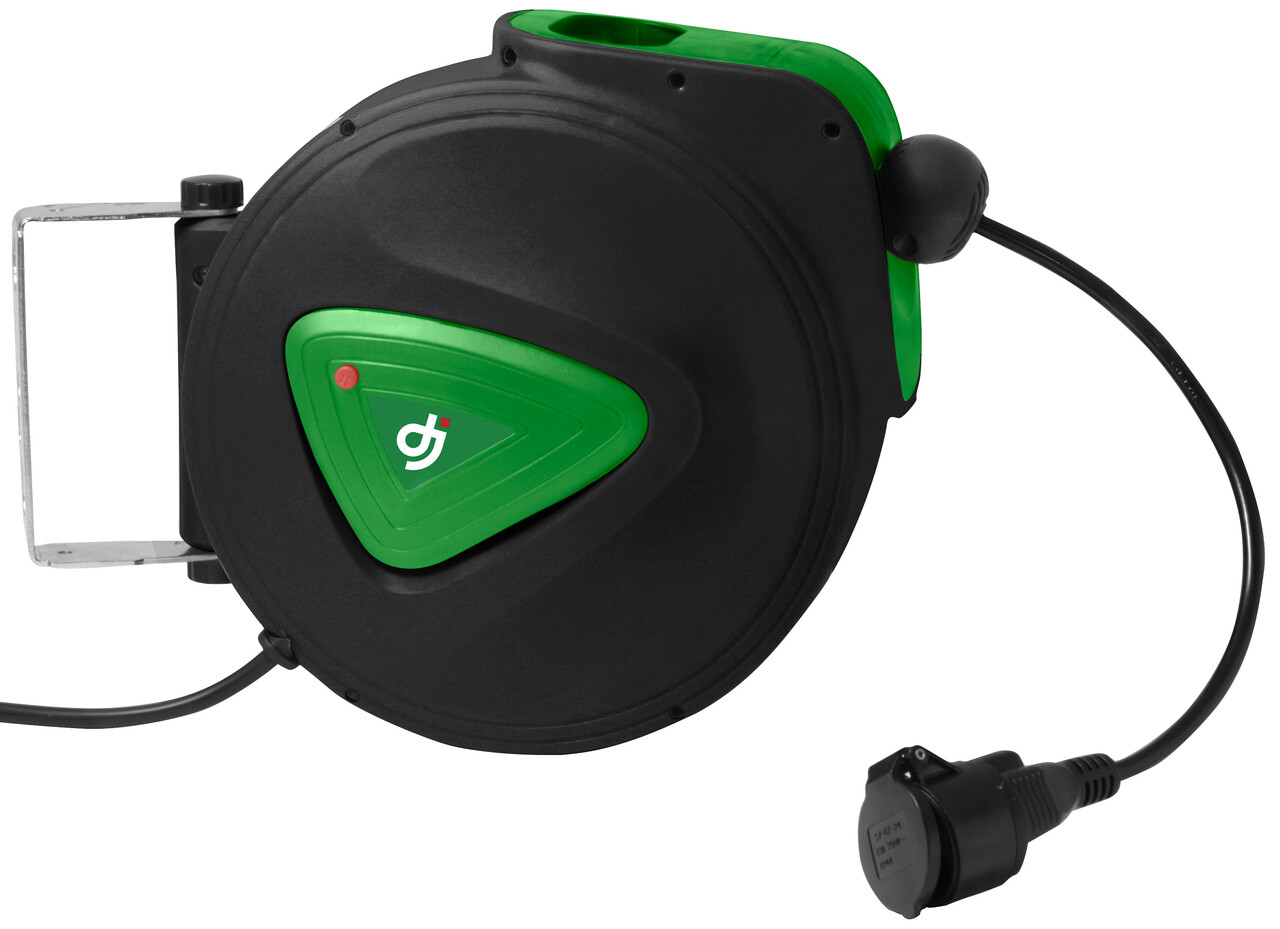 DJ TOOLS kabelopruller DKstik 20mtr 3Ã1,5 mm ² 230V