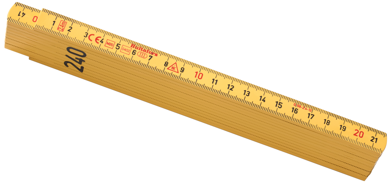 Hultafors Tommelstok 2,4M Glasfiber billede