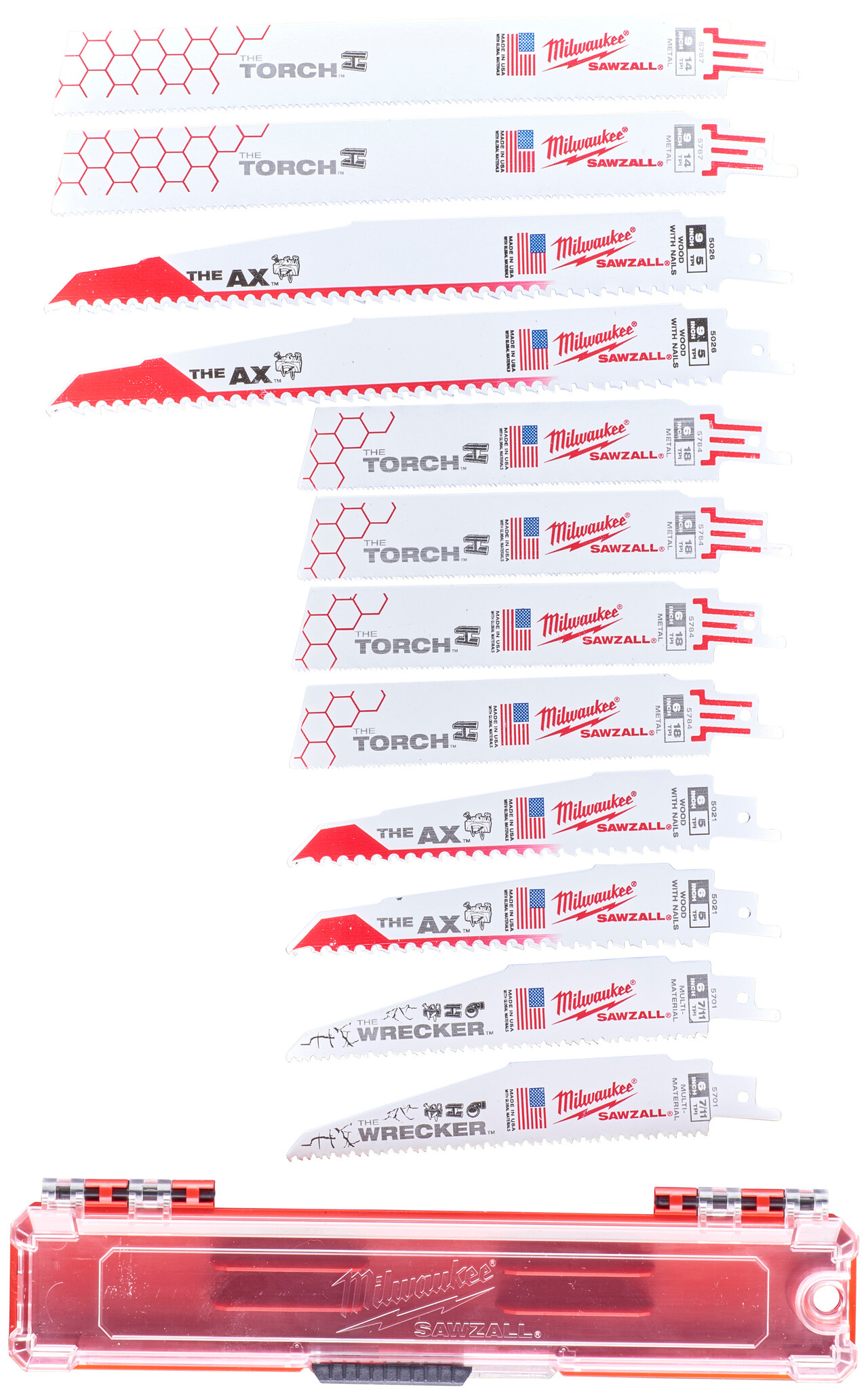 Milwaukee Bajonetsavbladssæt 12 Dele