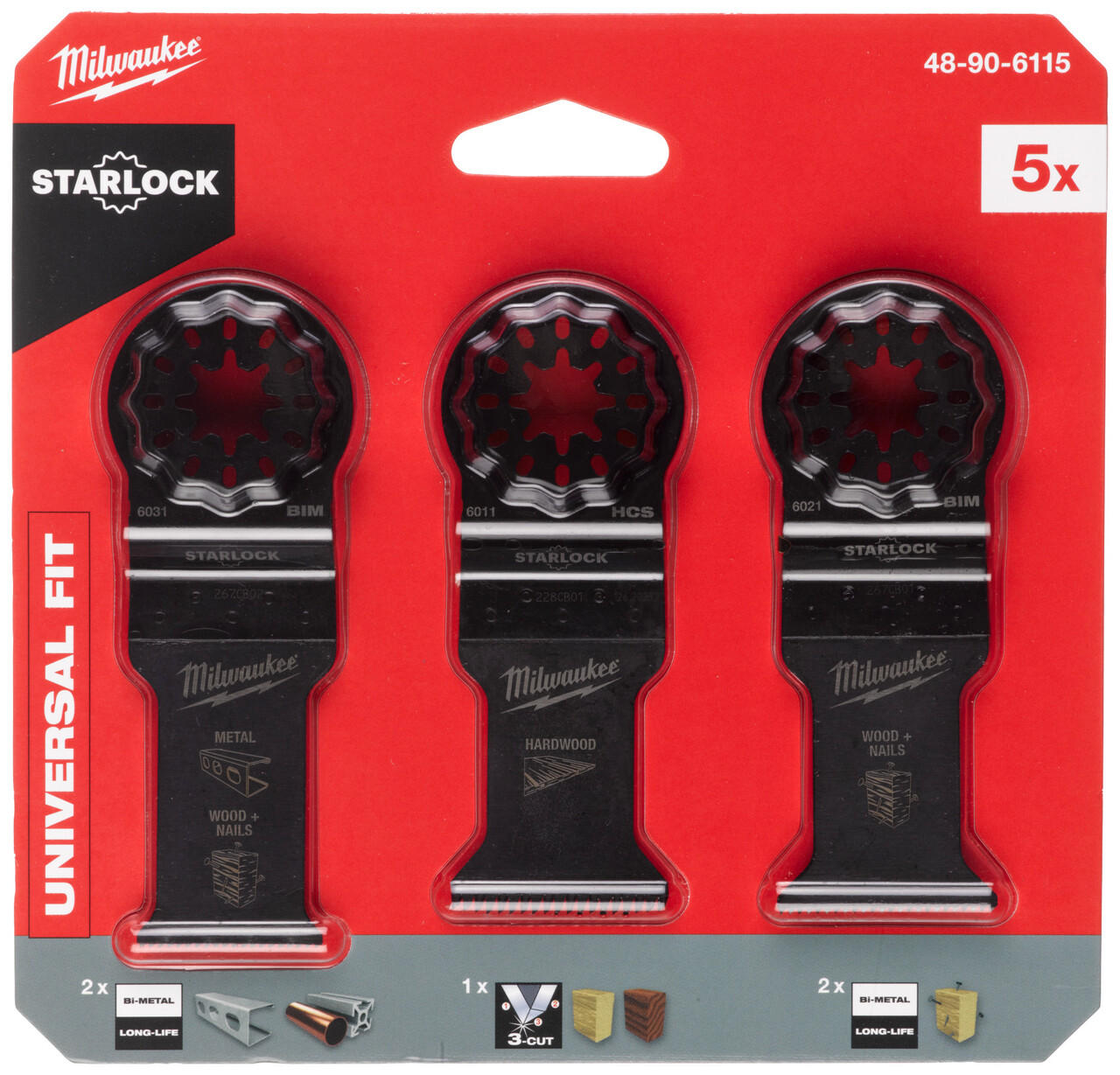 Milwaukee Savklingesæt Til Træ Og Metal 5 Stk
