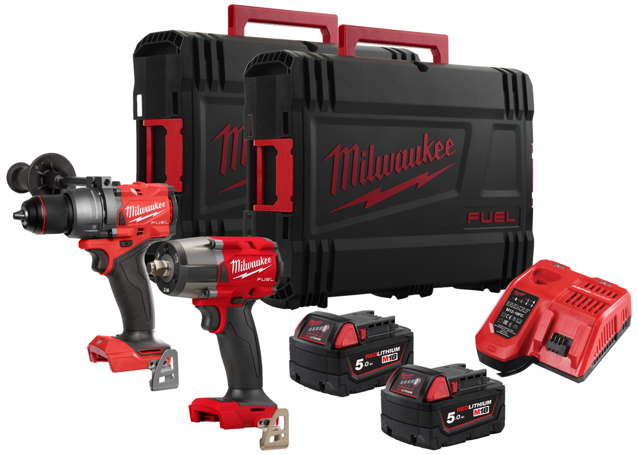 Powerpack 2 maskiner+2 batterier M18 FPP2F3-502X