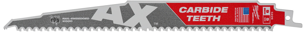 Milwaukee Bajonetsavblad The AX Carbide 230 × 5 TPI - 1 Stk