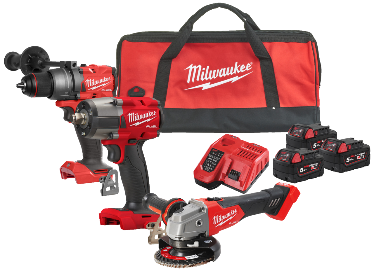 Powerpack 3 maskiner + 3 batteri M18 FPP3AD-503B