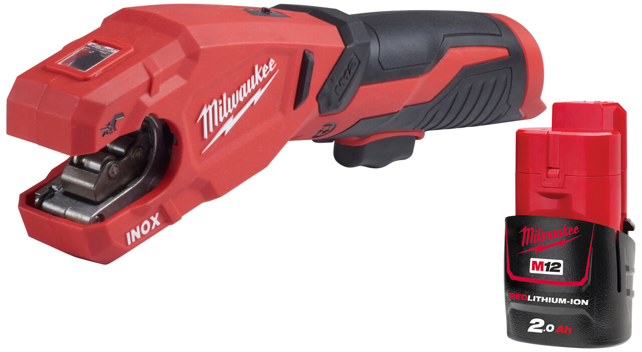 Milwaukee Rørskærer M12 PCSS-0 + 2,0 Ah Batteri