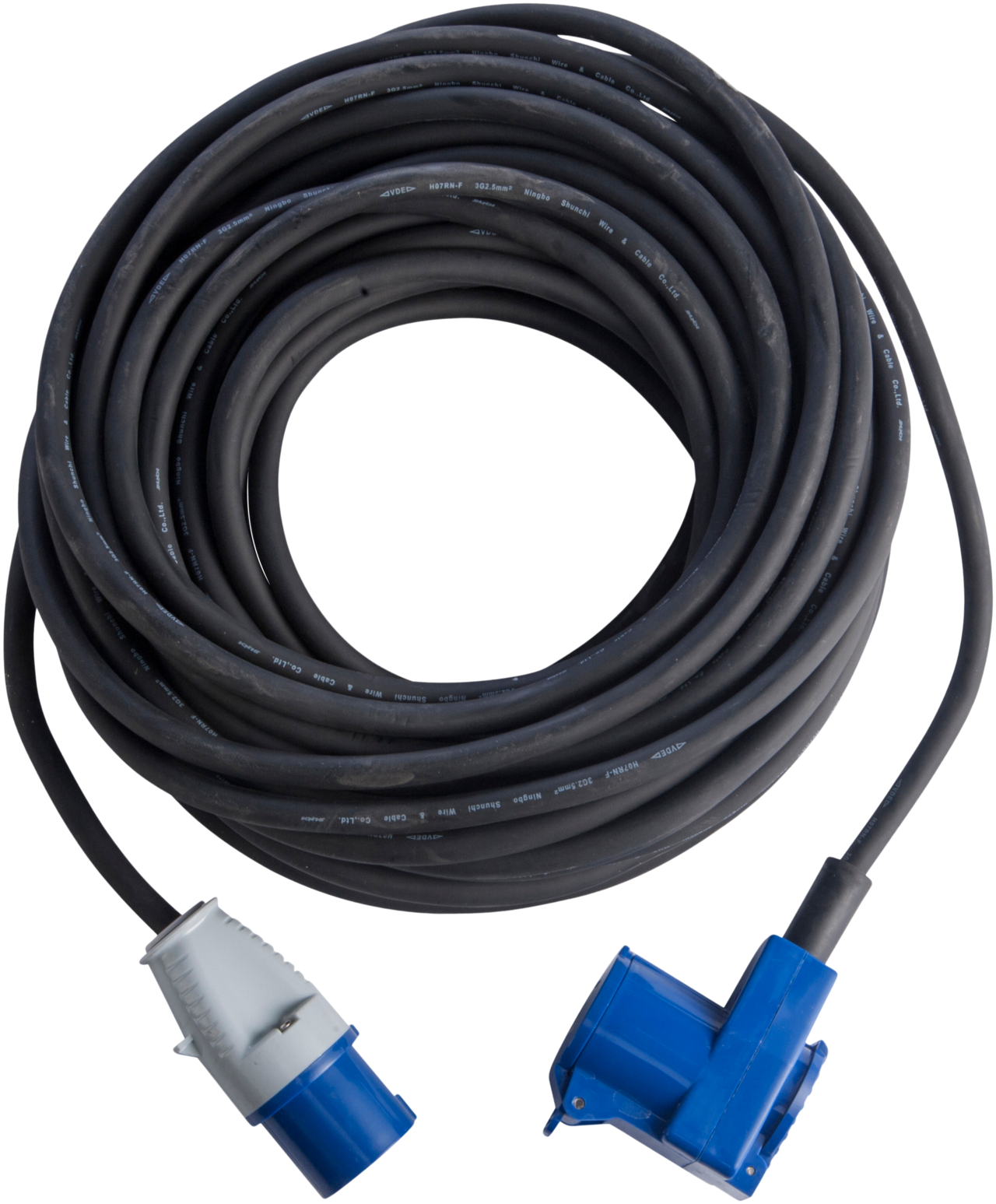 Campingkabel Han/hun M/Schoku Udtag IP44 25 Mtr