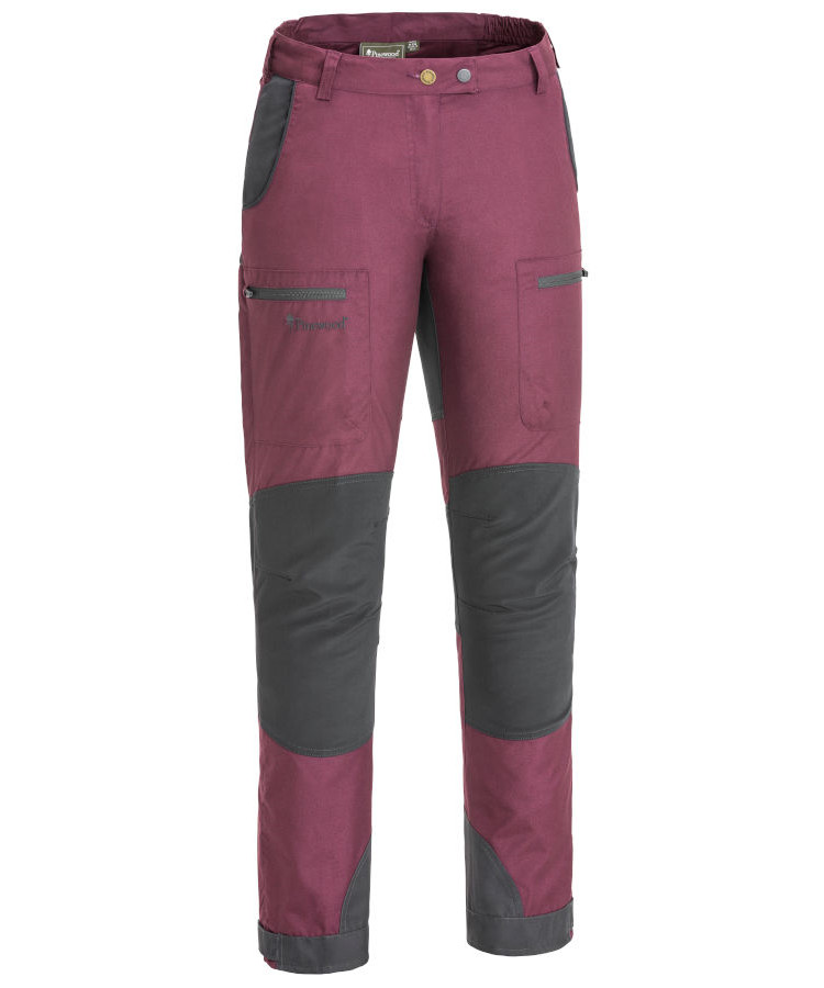 Billede af Pinewood Caribou TC damebukser (Plum/D. Anthracite, 36)