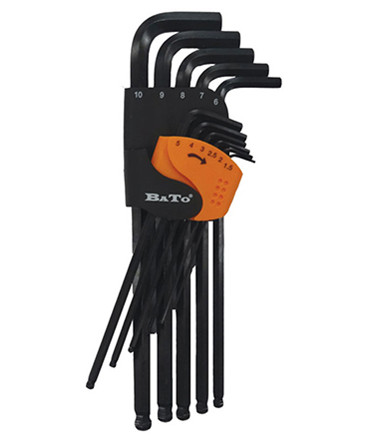 BATO Stiftnøglesæt 1,5-10,0mm lang. Med 7,0-9,0mm. 11 dele.