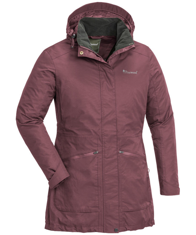 Se Pinewood Wilda dame parka (Plum, M) hos Specialbutikken