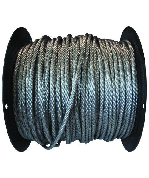 Stålwire galvaniseret Ø4 mm 110 m