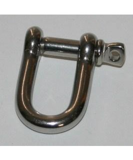 Sjækel D rustfri 10 mm - 2 stk.