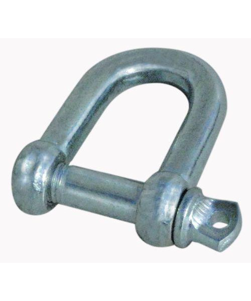 Sjækel D galvaniseret 6 mm - 10 stk.