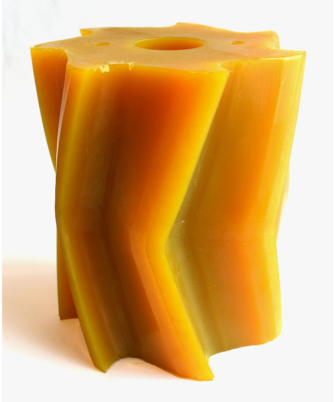 Skraberulle 155 mm gul 7 tands spids