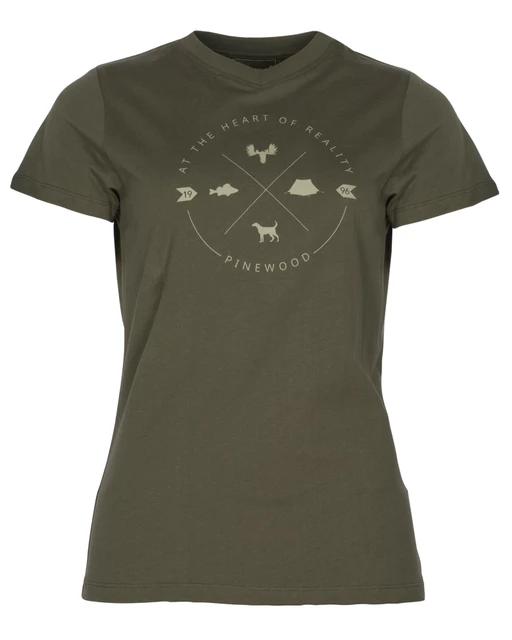 Pinewood Finnveden Trail T-shirt W (Olive, S)