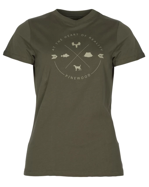 Pinewood Finnveden Trail T-shirt W Olive S