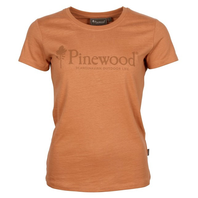 Pinewood Outdoor Life T-shirt dame (L.Terracotta, XL)
