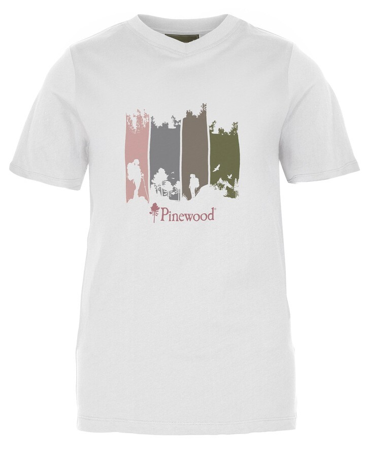 Pinewood Finnveden Recycled Outdoor T-shirt W (White Adventure, S)