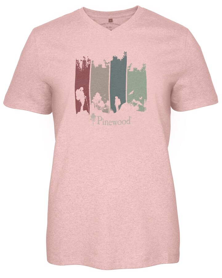 Pinewood Finnveden Recycled Outdoor T-shirt W (D.Pink Adventure, XL)