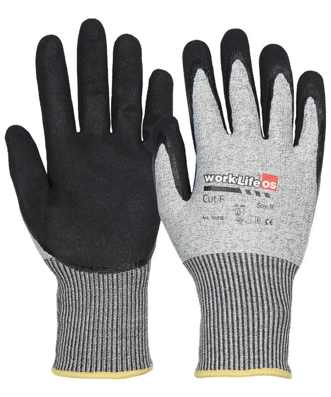 Se OS Worklife Cut F skærehæmmende handske (8) hos Specialbutikken