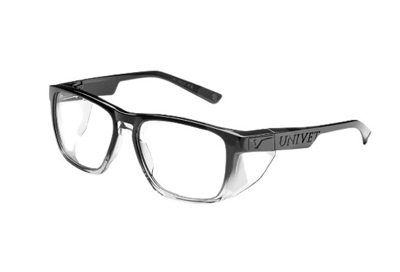 Univet Contemporary sikkerhedsbrille 571 m. styrke i hele glasset +1 klar