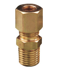 Overgangsnippel til 8 mm kobberrør 1/4" lavtryk