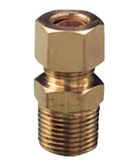 Overgangsnippel til 10 mm kobberrør 3/8" lavtryk