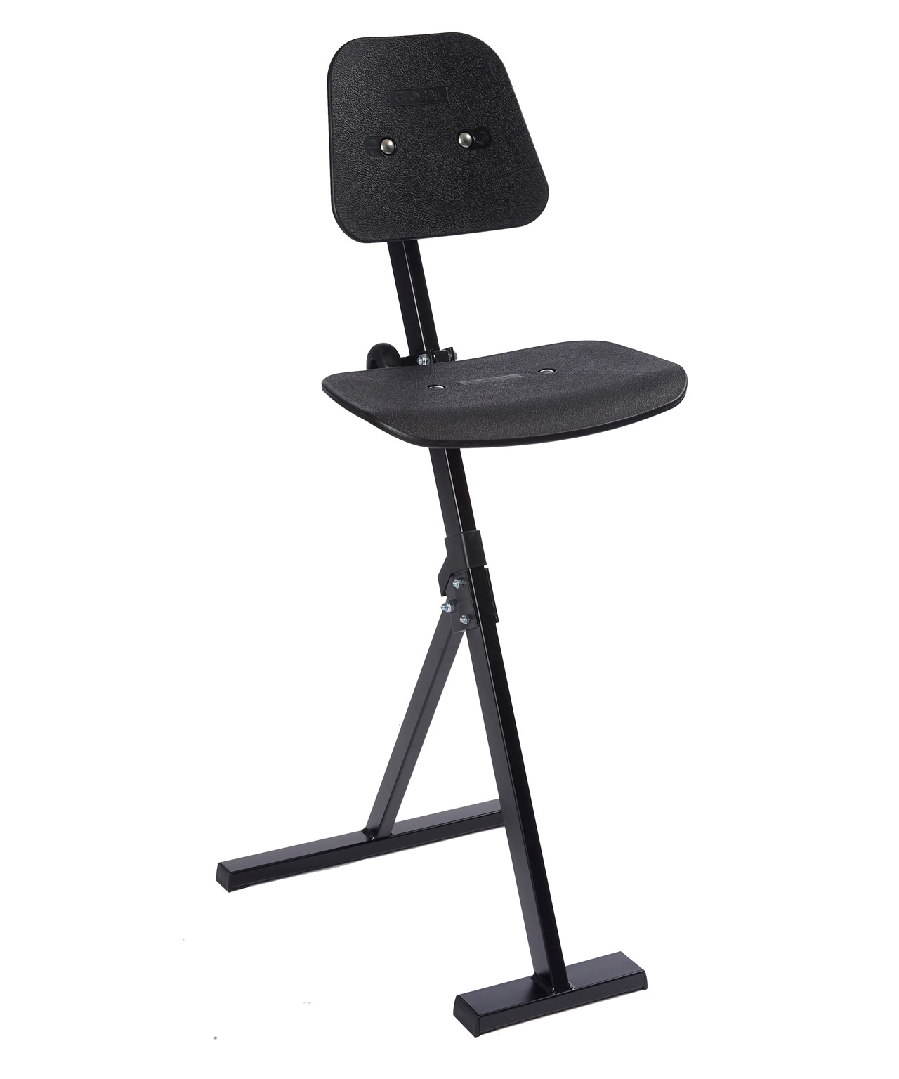 Ståstøttestol m/ sæde i slagfast plast