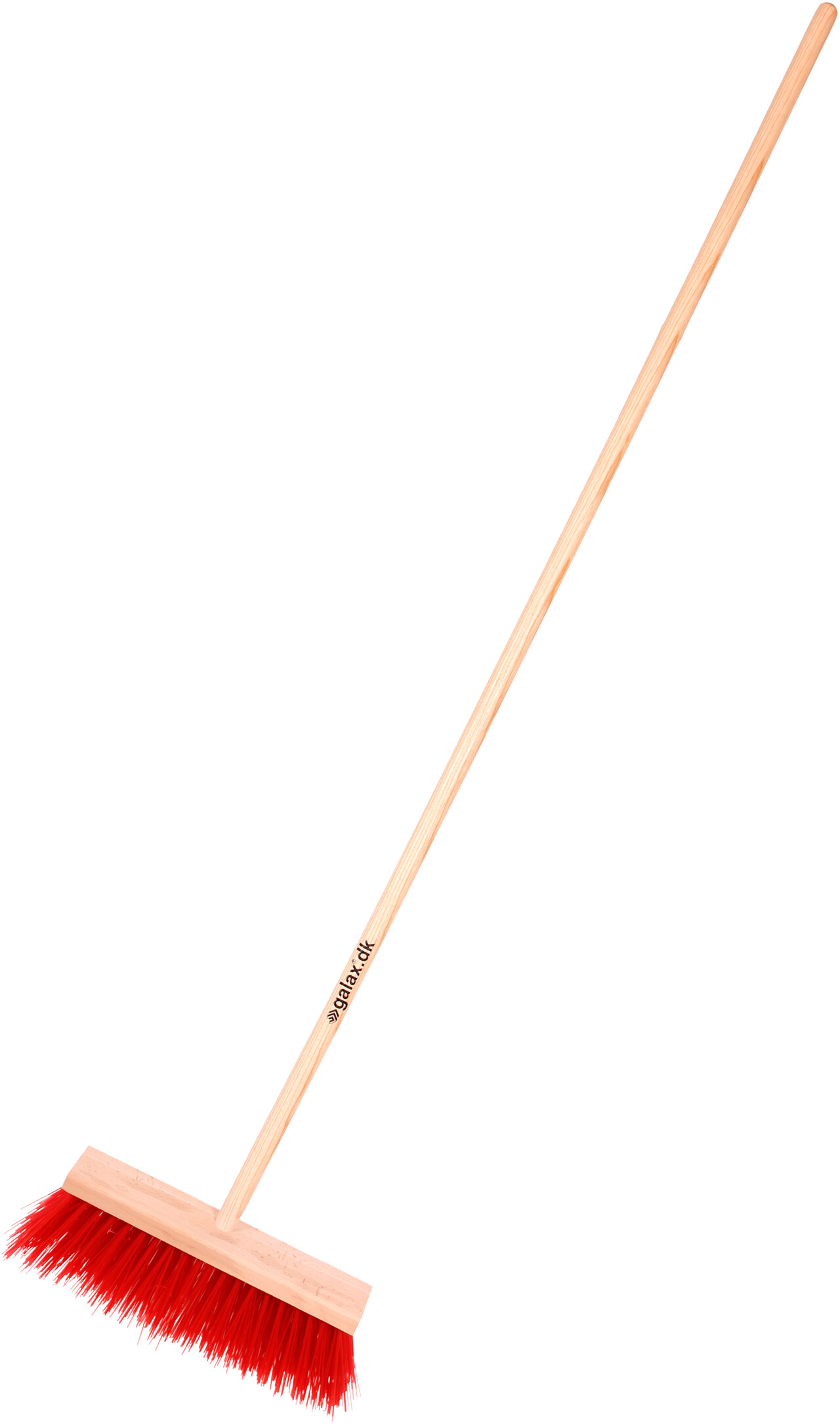 Galax Gadekost M/Skaft 35 cm Rød Nylon 17 RK. billede