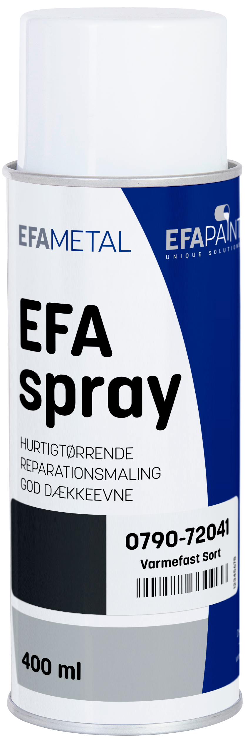 EFAspray Spraymaling Varmefast Sort 0,4L billede